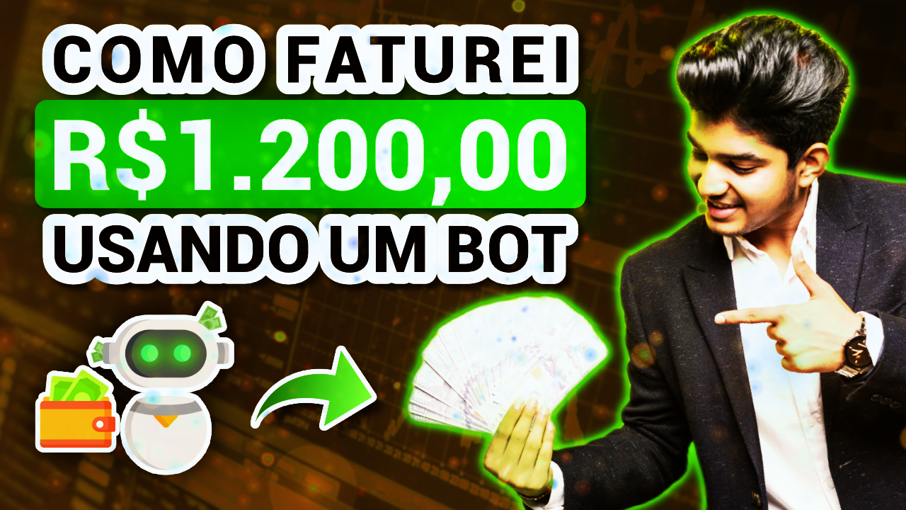 #1 LUCREI $1.200 EM HORAS - DINHEIRO NO BOLSO, INTELIGÊNCIA ARTIFICIAL, ROBÔS TRADING