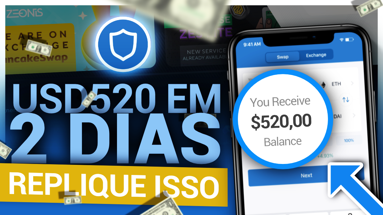 #1 - NFT INCRÍVEL - GANHEI $510 USD EM 2 DIAS - PAGA 4.44% DE LUCRO DIÁRIO - ESCOLHA SUA CRIPTO - ZEONIS (1)