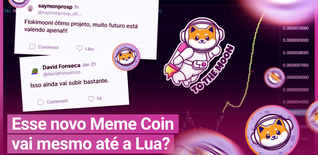 #1 - NOVO MEME COIN COM POTENCIAL, NOVA SHIBA INU CONHEÇA A FLOKIMOONI E DESCUBRA SE É 1.000X EM BREVE!