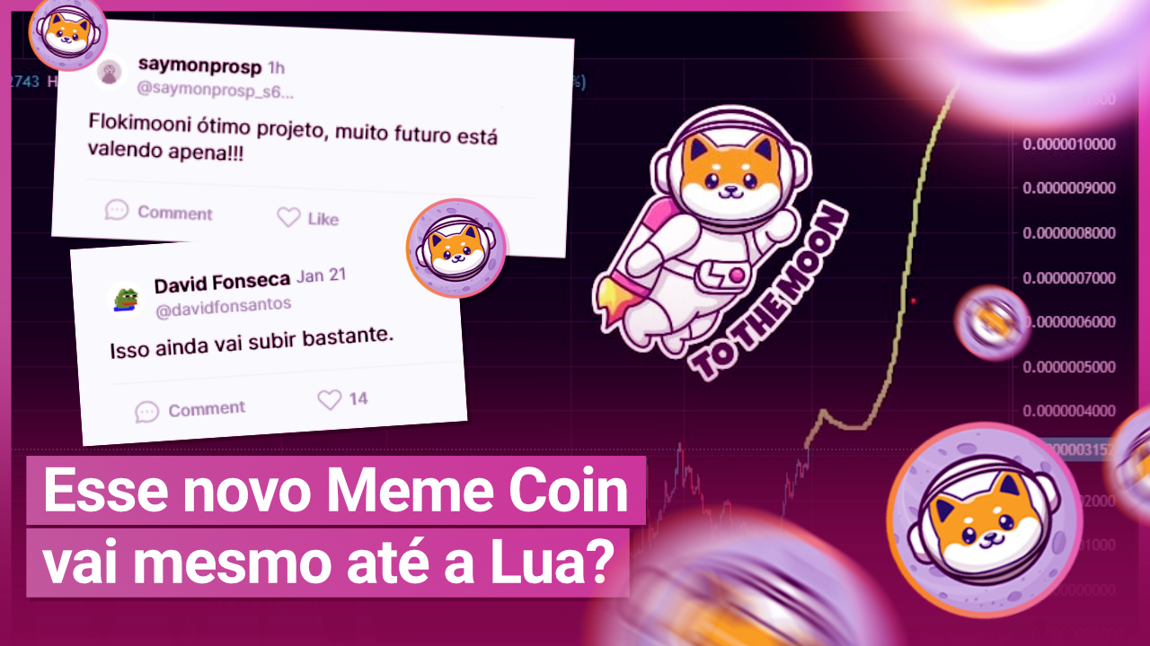 #1 - NOVO MEME COIN COM POTENCIAL, NOVA SHIBA INU CONHEÇA A FLOKIMOONI E DESCUBRA SE É 1.000X EM BREVE!