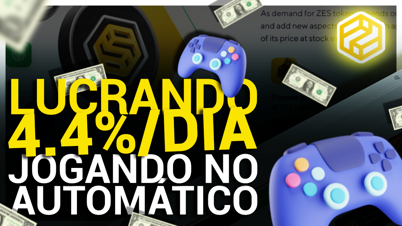 #1 - ⚡️ LUCRE 4.4% AO DIA - RENDA PASSIVA JOGANDO NO AUTOMÁTICO - PLATAFORMA GAME NFT INCRÍVEL - ZEONIS