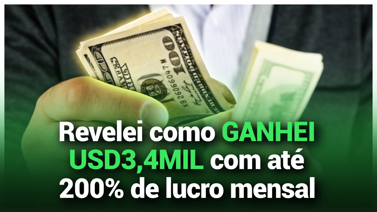 #11 - GANHEI $3.400 DÓLARES - TÁ MUITO FÁCIL LUCRAR ATÉ 120% OU 200% AO MÊS - ALTO LUCRO É UM FENÔMENO