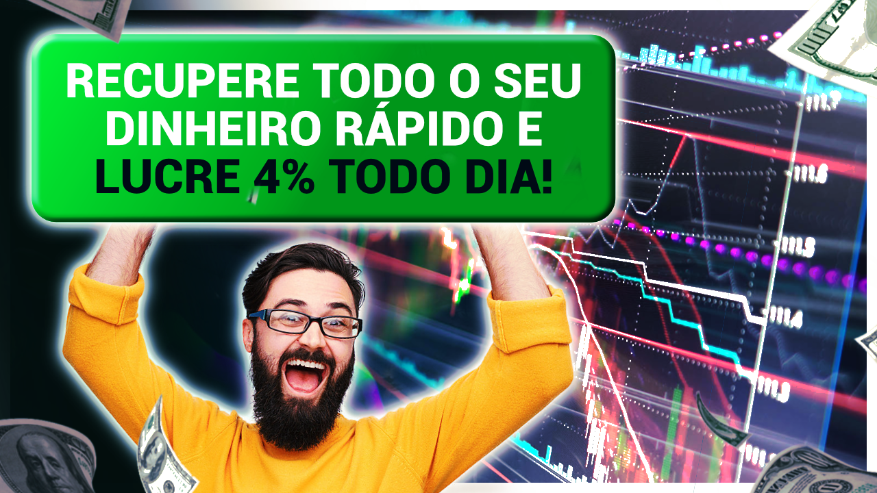 #2 - COMO TER LUCRO FANTÁSTICO EM 24 HORAS - R$2.500 EM POUCAS HORAS - RECEBA 4% SOBRE QUALQUER VALOR INVESTIDO