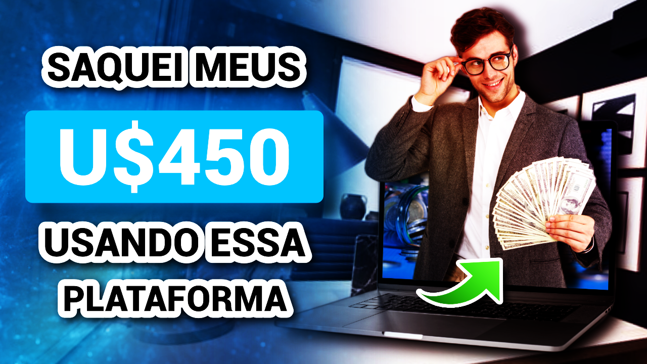 #3 ESSA PLATAFORMA VAI EXPLODIR EM BREVE - GANHEI 450 DÓLARES DE LUCRO LIQUIDO - VEM CORRENDO