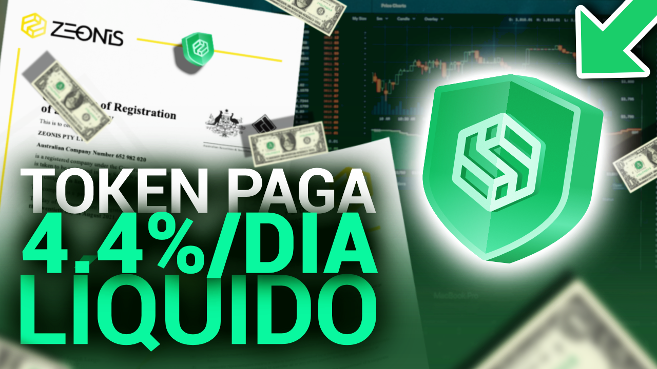 #6 - ESSE TOKEN VALORIZOU QUASE 3.000% E PAGA 4.4% DE LUCRO AO DIA - PLATAFORMA NFT DE ALTO LUCRO ZEONIS