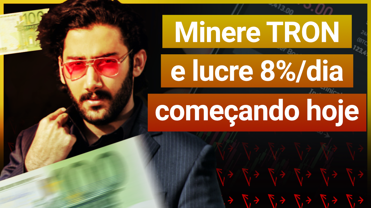 COMO MINERAR TRON (TRX) E FATURAR 8% DE LUCRO AO DIA - MINERADORA AGRESSIVA E DE ALTO LUCRO!