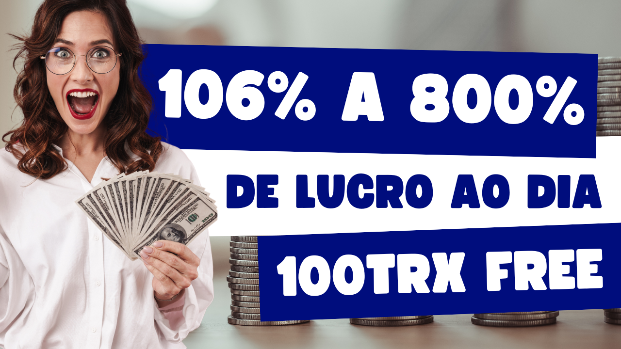 CORRE NOVA MINERADORA. GANHE 106 POR DIA A 800, 100 TRX GRÁTIS, FAÇA VÁRIOS SAQUES, BITBRAIN!