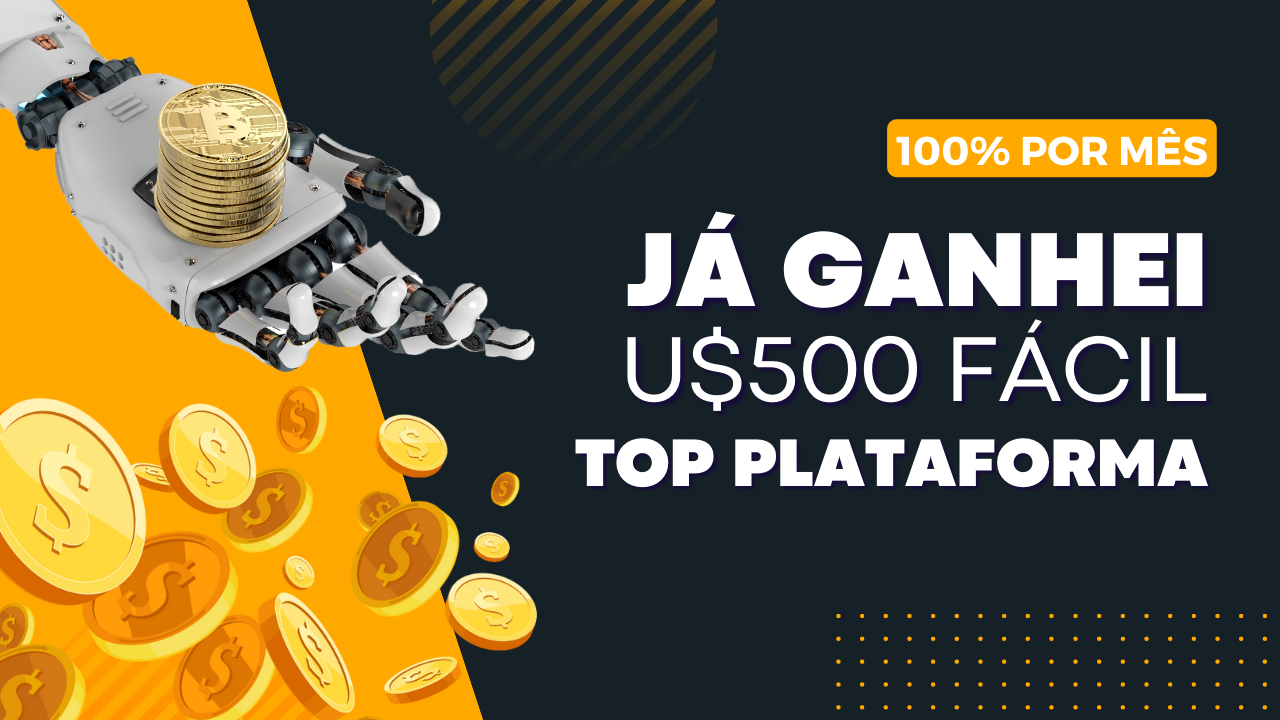 GANHE ATÉ 100% DE LUCRO POR MÊS ➖ FOCO NO LUCRO COM DURABILIDADE ➖ JÁ GANHEI U$500 NESSA PLATAFORMA!