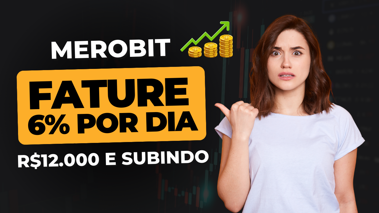 MEROBIT │ GANHE 5% A 6% POR DIA │ COMO ACESSAR A PLATAFORMA │ LUCRO DE R$12.000 REAIS!