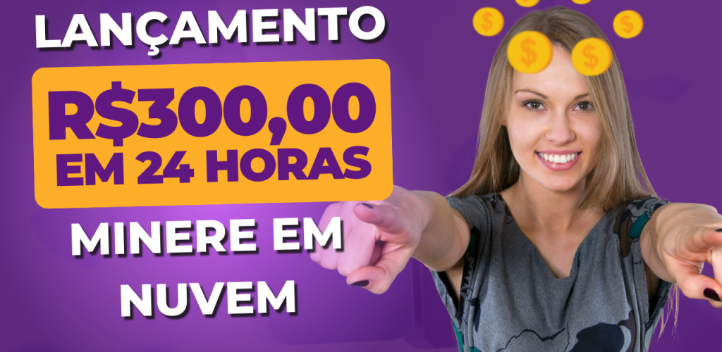 MINERADORA em NUVEM me PAGOU R$300,00 reais em 1 DIA - É LANÇAMENTO E TÁ PAGANDO 3.2 AO DIA - TARVIS!