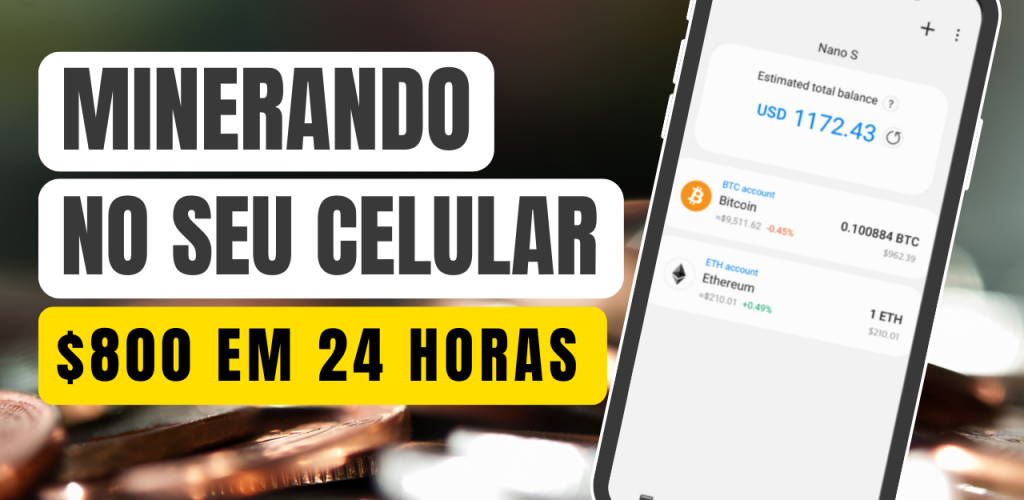 Minere e saque pelo ceular R$800 em 1 dia │ Minere em nuvem e ganhe 200% de lucro [Saque ao vivo]