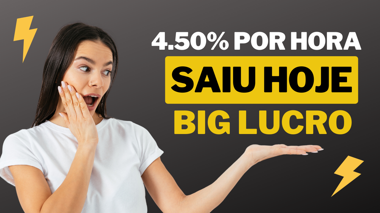 🌟 Lucro astronômico Receba 4.50% por hora │ Nova plataforma que te dá ganho de 105% a 400% por dia!